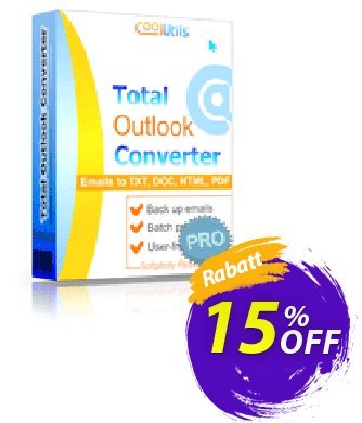 Coolutils Total Outlook Converter Pro Gutschein 30% OFF JoyceSoft Aktion: 