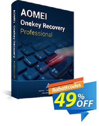 AOMEI OneKey Recovery Professional Coupon, discount 48% OFF AOMEI OneKey Recovery Pro, verified. Promotion: Awesome deals code of AOMEI OneKey Recovery Pro, tested & approved