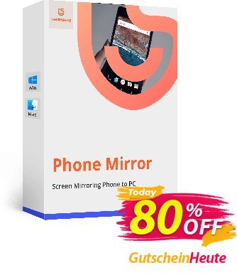 Tenorshare Phone Mirror for MAC - 1 year  Gutschein 92% OFF Tenorshare Phone Mirror for MAC (1 year), verified Aktion: Stunning promo code of Tenorshare Phone Mirror for MAC (1 year), tested & approved