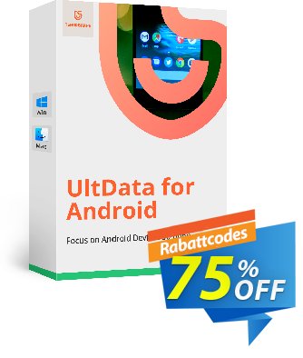 Tenorshare UltData for Android discount coupon 75% OFF Tenorshare UltData for Android, verified - Stunning promo code of Tenorshare UltData for Android, tested & approved
