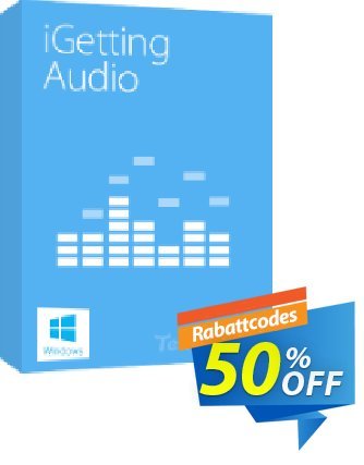 Tenorshare iGetting Audio - Unlimited License  Gutschein 30-Day Money-Back Guarantee
 Aktion: Offer discount