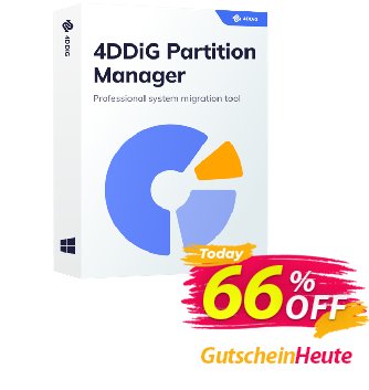 4DDiG Partition Manager - 1 Year  Gutschein 28% OFF 4DDiG Partition Manager (2-5 PCs), verified Aktion: Stunning promo code of 4DDiG Partition Manager (2-5 PCs), tested & approved