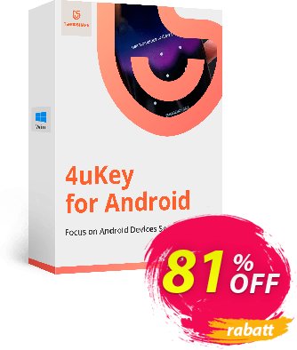 Tenorshare 4uKey for Android (MAC, 1 Year License) Coupon, discount discount. Promotion: coupon code