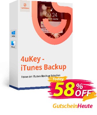 Tenorshare 4uKey iTunes Backup for Mac (1 Month License) Coupon, discount discount. Promotion: coupon code