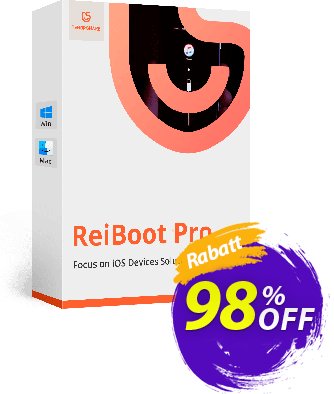 Tenorshare ReiBoot Pro (6-10 Devices) Coupon, discount discount. Promotion: coupon code