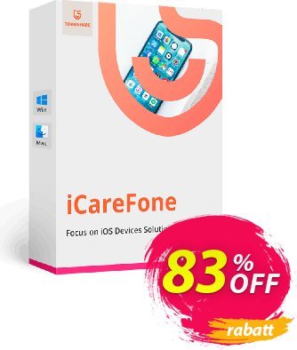 Tenorshare iCareFone (2-5 PCs) Coupon, discount 83% OFF Tenorshare iCareFone (2-5 PCs), verified. Promotion: Stunning promo code of Tenorshare iCareFone (2-5 PCs), tested & approved