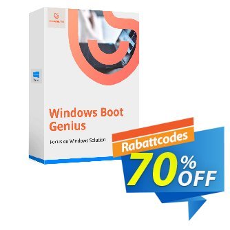 Tenorshare Windows Boot Genius - Lifetime License  Gutschein Promotion code Aktion: Offer discount