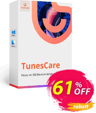 Tenorshare TunesCare Pro for Mac (1 Month License) Coupon, discount discount. Promotion: coupon code