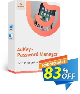 Tenorshare 4uKey Password Manager for MAC Gutschein 83% OFF Tenorshare 4uKey Password Manager for MAC, verified Aktion: Stunning promo code of Tenorshare 4uKey Password Manager for MAC, tested & approved