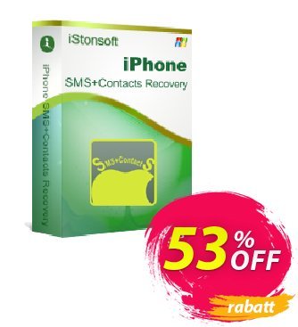 iStonsoft iPhone SMS+Contacts Recovery Coupon, discount 60% off. Promotion: 60% off
