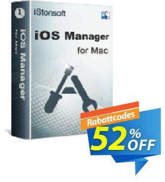iStonsoft iOS Manager for Mac Coupon, discount 60% off. Promotion: 