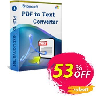 iStonsoft PDF to Text Converter Coupon, discount 60% off. Promotion: 