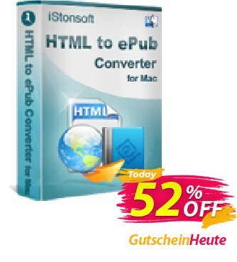 iStonsoft HTML to ePub Converter for Mac discount coupon 60% off - 