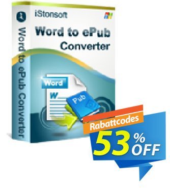iStonsoft Word to ePub Converter Coupon, discount 60% off. Promotion: 