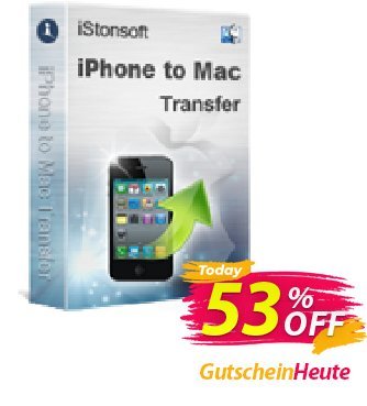 iStonsoft iPhone to Mac Transfer Coupon, discount 60% off. Promotion: 