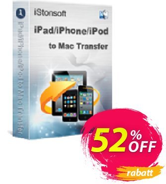 iStonsoft iPad/iPhone/iPod to Mac Transfer Coupon, discount 60% off. Promotion: 