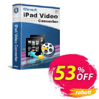 iStonsoft iPad Video Converter Coupon, discount 60% off. Promotion: 