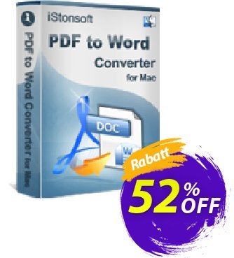 iStonsoft PDF to Word Converter for Mac Coupon, discount 60% off. Promotion: 