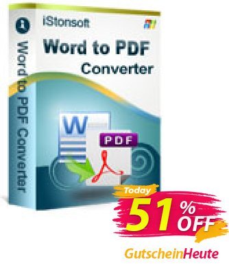 iStonsoft Word to PDF Converter discount coupon 60% off - 