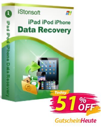 iStonsoft iPad/iPhone/iPod Data Recovery Coupon, discount 60% off. Promotion: 