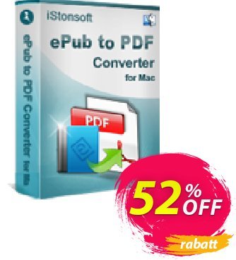 iStonsoft ePub to PDF Converter for Mac Coupon, discount 60% off. Promotion: 