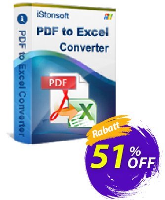 iStonsoft PDF to Excel Converter Coupon, discount 60% off. Promotion: 