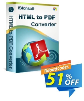iStonsoft HTML to PDF Converter Coupon, discount 60% off. Promotion: 