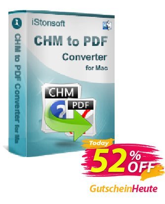 iStonsoft CHM to PDF Converter for Mac Coupon, discount 60% off. Promotion: 