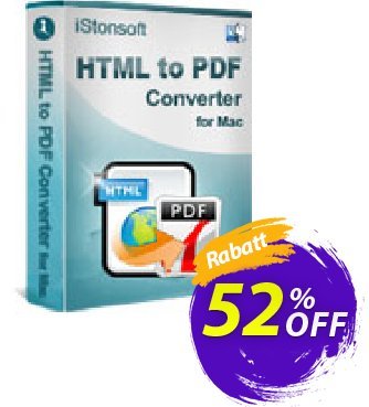iStonsoft HTML to PDF Converter for Mac discount coupon 60% off - 