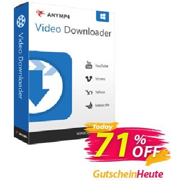 AnyMP4 Video Downloader Gutschein AnyMP4 coupon (33555) Aktion: 