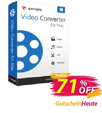AnyMP4 Video Converter for Mac Coupon, discount AnyMP4 coupon (33555). Promotion: 