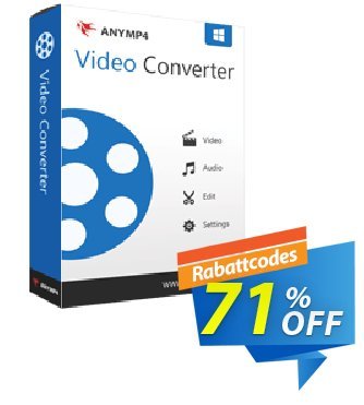 AnyMP4 Video Converter Coupon, discount AnyMP4 Video Converter coupon (33555). Promotion: 