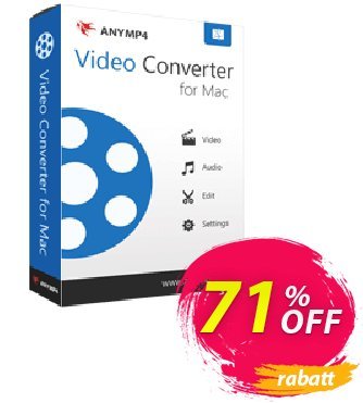 AnyMP4 Video Converter for Mac Lifetime discount coupon AnyMP4 coupon (33555) - 