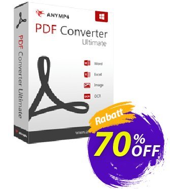 AnyMP4 PDF Converter Ultimate Lifetime Coupon, discount AnyMP4 coupon (33555). Promotion: 