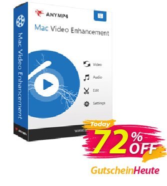 AnyMP4 Mac Video Enhancement Lifetime Coupon, discount AnyMP4 coupon (33555). Promotion: 50% AnyMP4 promotion