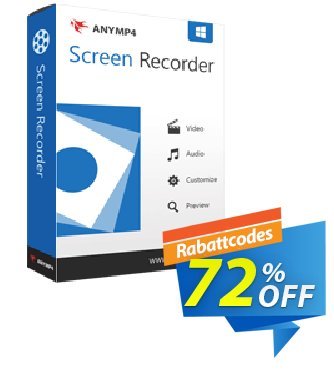 AnyMP4 Screen Recorder Lifetime Coupon, discount AnyMP4 coupon (33555). Promotion: 50% AnyMP4 promotion