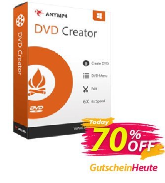 AnyMP4 DVD Creator Gutschein AnyMP4 coupon (33555) Aktion: 