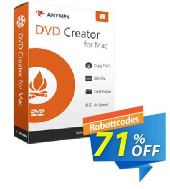 AnyMP4 DVD Creator for Mac Coupon, discount AnyMP4 coupon (33555). Promotion: 