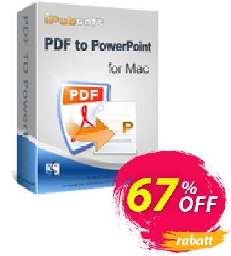iPubsoft PDF to PowerPoint Converter for Mac Coupon, discount 65% disocunt. Promotion: 