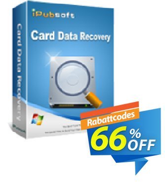 iPubsoft Card Data Recovery Coupon, discount 65% disocunt. Promotion: 