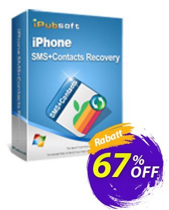 iPubsoft iPhone SMS+Contacts Recovery Coupon, discount 65% disocunt. Promotion: 