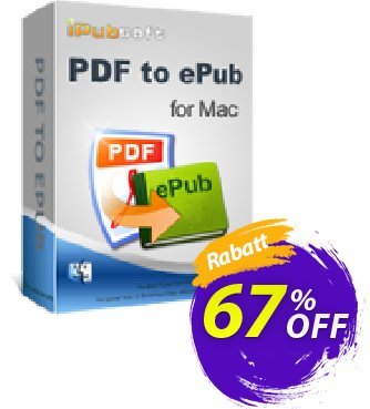 iPubsoft PDF to ePub Converter for Mac Coupon, discount 65% disocunt. Promotion: 