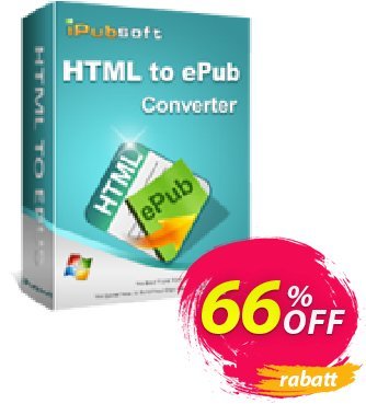 iPubsoft HTML to ePub Converter Coupon, discount 65% disocunt. Promotion: 