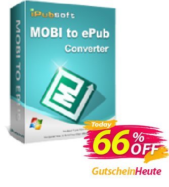 iPubsoft MOBI to ePub Converter Coupon, discount 65% disocunt. Promotion: 