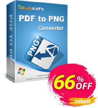 iPubsoft PDF to PNG Converter Coupon, discount 65% disocunt. Promotion: 