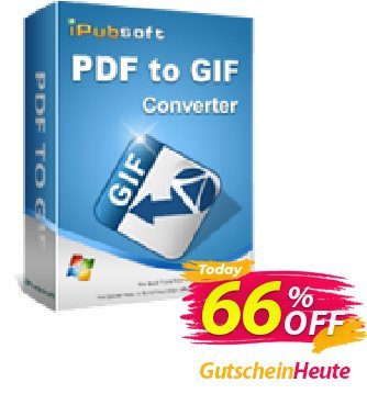 iPubsoft PDF to GIF Converter Gutschein 65% disocunt Aktion: 