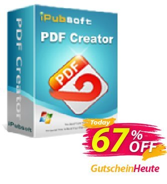 iPubsoft  PDF Creator Coupon, discount 65% disocunt. Promotion: 