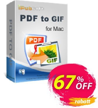 iPubsoft PDF to GIF Converter for Mac Coupon, discount 65% disocunt. Promotion: 