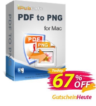 iPubsoft PDF to PNG Converter for Mac Coupon, discount 65% disocunt. Promotion: 