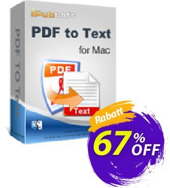 iPubsoft PDF to Text Converter for Mac Coupon, discount 65% disocunt. Promotion: 